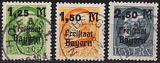Buy GERMANY Bayern Bavaria [1919] MiNr 0174-76 A ( O/used ) [04]