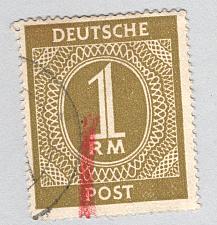 Buy Germany Used Numeral 1 lime (BP88729)