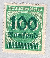 Buy Germany 254 Unused 100th over 400 2 1923 (G0687)+