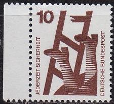 Buy GERMANY BUND [1971] MiNr 0695 A ( **/mnh ) [02] Bogenrand