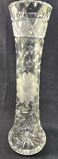 Buy Cut glass Engraved vase antique