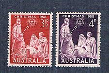 Buy Australia 312-13 Used set Nativity 2 1958 (A0511)