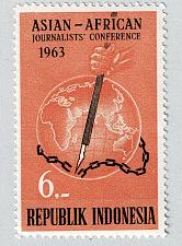 Buy Indonesia Globe with pen Used (BP91201)