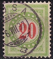 Buy SCHWEIZ SWITZERLAND [Porto] MiNr 0019 II B Y N ( O/used ) [01] gelboliv