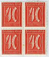 Buy Germany Numeral 40 orange MNH blk 4 (BP91209)