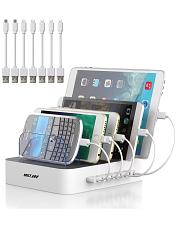 Buy MSTJRY Charging Station for Multiple Devices 5 Port Multi USB-A Charger Stat...