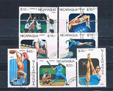 Buy Nicaragua 1646-52 Used set 10th Pan American Games 1987 CV 2.35 (N0706)