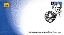 Buy Albania Stamps 2014. Vatican Pope Francis Visit. FDC MNH