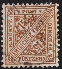 Buy GERMANY Württemberg [Dienst] MiNr 0239 ( O/used )