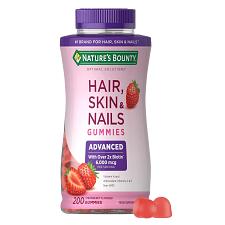 Buy Nature's Bounty Optimal Solutions Advanced Hair Skin Nails 2X Biotin 200 Stra...