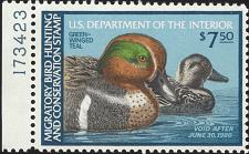 Buy US Scott #RW46 MNH OG XF 7.50 P# Single 1979 US Federal Duck Stamp CV 12.50