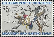 Buy US Scott #RW41 MNH OG XF 5.00 1974 US Federal Duck Stamp CV 18.00