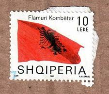 Buy Albania Stamps 2007. Flags 10 leke. Single stamp. Canceled. Rare