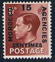Buy Morocco Agencies 80 MLH surcharged 1936 (M0295)+