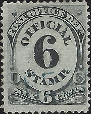 Buy US Scott #O50 Mint Light Hinge VF 6 Cent 1873 Official Stamp CV 30.00
