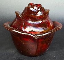 Buy L.E Smith Glass red cabbage bowl with lid