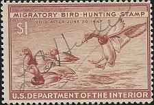 Buy US Scott #RW13 Used VF 1.00 1946 US Federal Duck Stamp CV 12.50