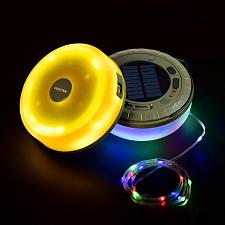 Buy Vecoter Solar Camping String Lights 1-Pack 2 in 1 Rechargeable Camping Lights...