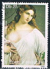 Buy Saint Thomas and Prince Islands 974 Used Painting ul 1990 CV 2.20 (S1195)+