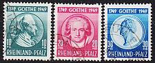 Buy GERMANY Alliiert Franz. Zone [RheinlPfalz] MiNr 0046-48 ( O/used ) [01] geprüft