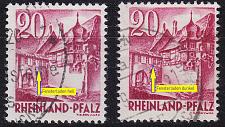 Buy GERMANY Alliiert Franz. Zone [RheinlPfalz] MiNr 0038 y III,IV ( O/used ) [01]