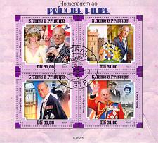 Buy St Thomas and Principe 2021 CTO Sheet Prince Phillip royal (TS0038)