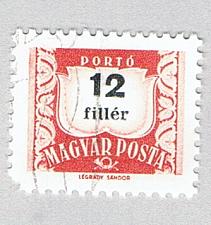 Buy Hungary Used Numeral 12 red (BP84513)