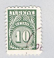 Buy Turkey O55 Used Numeral 10 1959 (BP85921)
