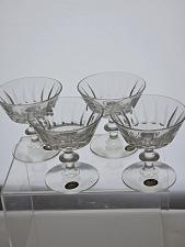 Buy 4 Libbey cut glass tall sherbert / champagne Raleigh