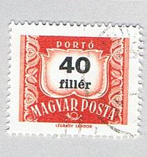 Buy Hungary Used Numeral 40 red (BP84515)