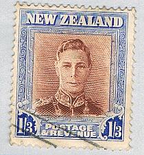 Buy New Zealand 267 Used George VI 1 1947 CV 2.00 (BP70532)