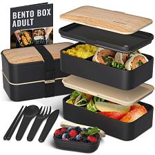 Buy Bentoheaven Premium Bento Box Adult Lunch Box with Compartments for Women & M...