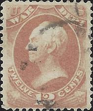 Buy US Scott #O89 Used VF 12 Cent 1873 Official Dept of War Stamp CV 12.00