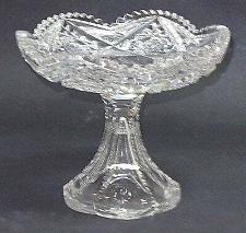 Buy American Brilliant Period Cut Glass compote, Antique