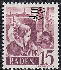 Buy GERMANY Alliiert Franz. Zone [Baden] MiNr 0005 yv III ( **/mnh )