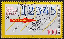 Buy GERMANY BUND [1993] MiNr 1659 F3 ( O/used ) [03] Post Plattenfehler