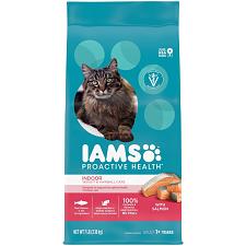 Buy IAMS Proactive Health Adult Indoor Weight & Hairball Care Dry Cat Food with S...