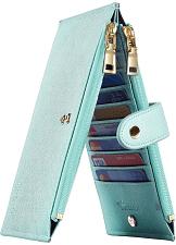 Buy Travelambo RFID Wallet Women Large Size Bifold Multi Card Wallet Case with Zi...