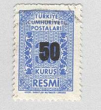 Buy Turkey O82 50 on 30 ovrprint Used (BP94639)