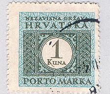 Buy Croatia J12 Used Postage Due 1k 2 1943 (BP84122)
