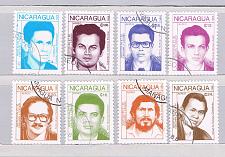 Buy Nicaragua 1733-40 Used set Heros of the revolution 1988 CV 3.00 (HV0413)+