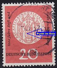 Buy GERMANY BUND [1957] MiNr 0255 F28A ( O/used ) [01] Plattenfehler
