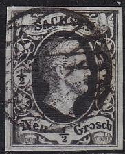 Buy GERMANY Sachsen [1850] MiNr 0002 a ( O/used ) [01]