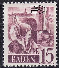 Buy GERMANY Alliiert Franz. Zone [Baden] MiNr 0005 yv II ( **/mnh )