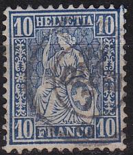 Buy SCHWEIZ SWITZERLAND [1862] MiNr 0023 a ( O/used )