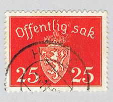 Buy Norway Coat of arms orange 25 Used (BP92511)