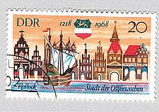 Buy Germany DDR 1023 Used Historical Town View 1968 (BP83406)