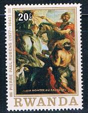 Buy Rwanda 819 Unused Painting Road to Calvery (R0322)+