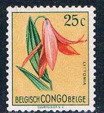 Buy Belgian Congo 266 Unused Flower Littonia 1952 (B0401)+