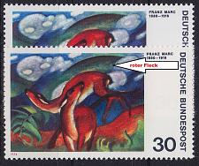 Buy GERMANY BUND [1974] MiNr 0798 F17 ( **/mnh ) Gemälde Plattenfehler